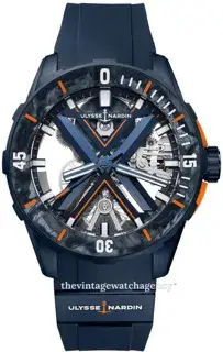 Ulysse Nardin Ulysse Nardin Diver 3723-170LE-3A-BLUE/3A 44mm Titanium and PVD