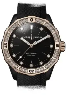 Ulysse Nardin Ulysse Nardin Diver 8165-182B-3/BLACK 39mm Titanium and PVD Black