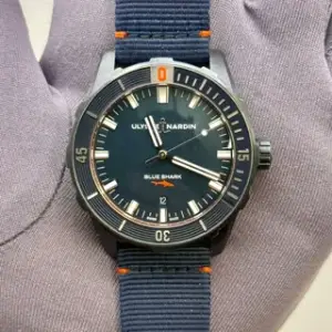 Ulysse Nardin Ulysse Nardin Diver 8163-175LE/93-BLUE SHARK 42mm PVD-coated stainless steel Blue