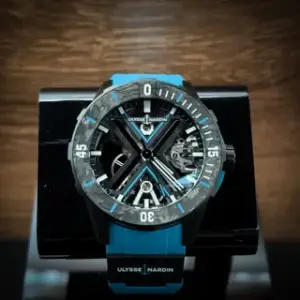 Ulysse Nardin Ulysse Nardin Diver 3723-170LE-2A-BLACK/3B 44mm Titanium and DLC Black