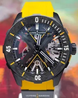 Ulysse Nardin Ulysse Nardin Diver 3723-170LE-2A-BLACK/3B 44mm Titanium and DLC Black