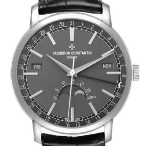 Vacheron Constantin Vacheron Constantin TraditionnelleWhite Gold Grey Mens Watch 4010T Card