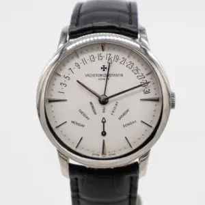 Vacheron Constantin Vacheron Constantin PatrimonyRetrograde Day-Date 18k White Gold 42.5mm 86020/000G Leather