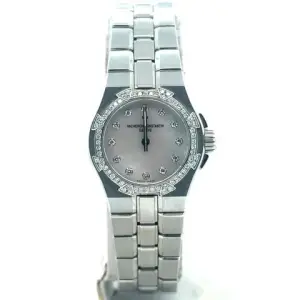 Vacheron Constantin Vacheron Constantin OverseasQuartz 24mm Steel MOP Diamond Dial/Bezel 16550/423A