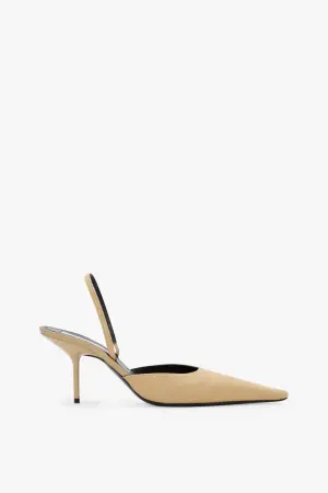 Victoria Beckham Sloane Halter Back 75 In Sand Cotton