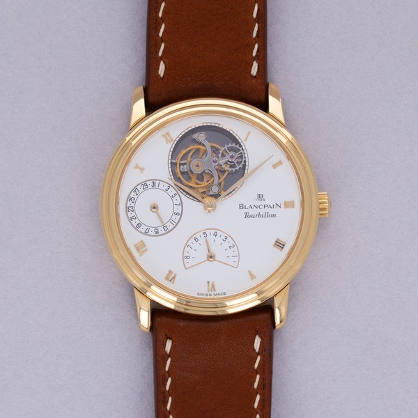 Blancpain Blancpain Villeret Flying Tourbillon 8 Days 0023-1418-55 18k YG