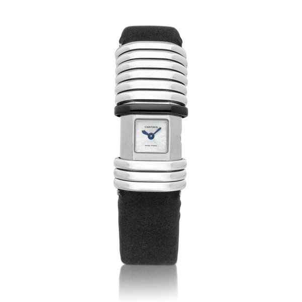 Cartier Déclaration, Reference 2611 | A titanium, stainless steel and diamond-set wristwatch, Circa 2011 | 卡地亞 | Déclaration 型號2611 | 鈦金屬及精鋼鑲鑽石腕錶，約2011年製 · 2611