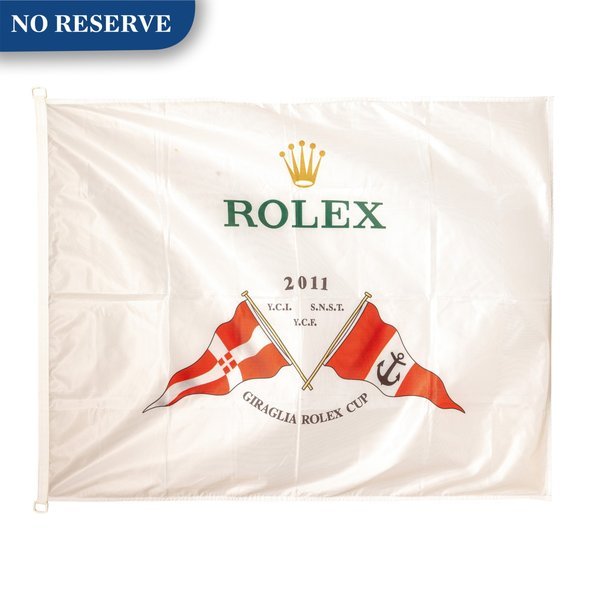 Rolex Rolex | A nylon flag, Made for the Giraglia Rolex Cup, Circa 2011 | 勞力士 | 尼龍旗幟，為Giraglia Rolex Cup而製，約2011年製