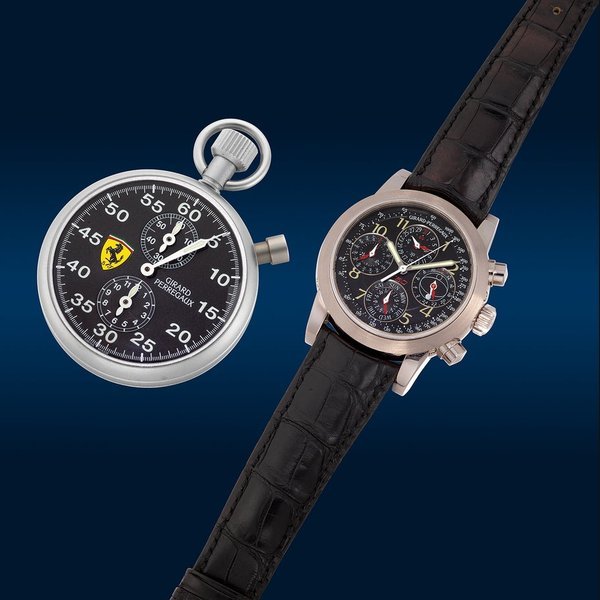 Girard Perregaux Girard Perregaux Ref. Wristwatch: Ref. 90250.0.53.6056AV; Stopwatch: Ref. 89600.0.12.6156 Wristwatch: F50; Stopwatch: Sport Timer · 89600.0.12.6156
