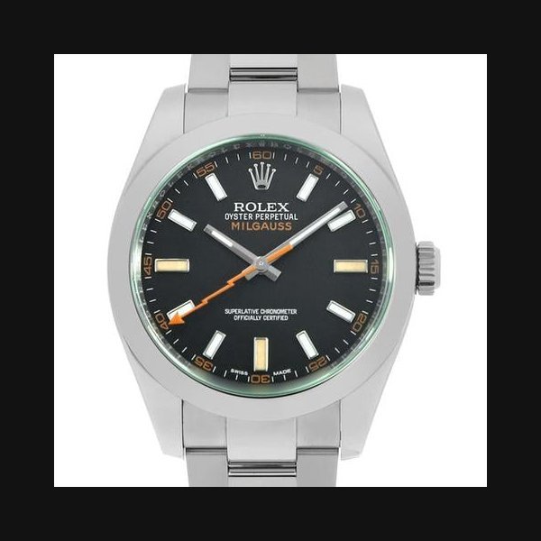 Rolex Rolex Milgaussgreen glass 116400GV black Random Number USED mens