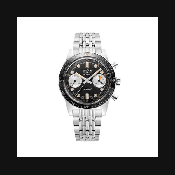 VulcainSkindiver Chronograph Black Official Retailer New 2026 Ref. 590176A07.BHM287