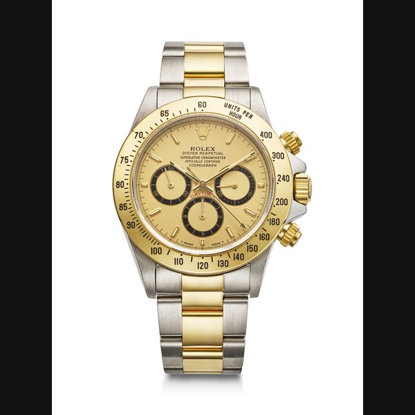 ROLEX, STAINLESS STEEL AND YELLOW GOLD 'DAYTONA', REF. 16523 SERIAL NO: S936385