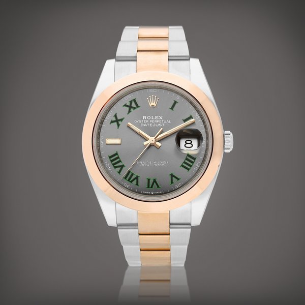Rolex DateJust, Reference 126301 | An Everose gold and stainless steel wristwatch with date and bracelet, Circa 2021 | 勞力士  DateJust 型號126301 | 永恆玫瑰金及精鋼鏈帶腕錶，備日期顯示，約2021年製 · 126301