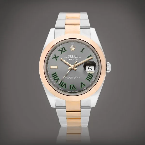Rolex DateJust, Reference 126301 | An Everose gold and stainless steel wristwatch with date and bracelet, Circa 2021 | 勞力士  DateJust 型號126301 | 永恆玫瑰金及精鋼鏈帶腕錶，備日期顯示，約2021年製
