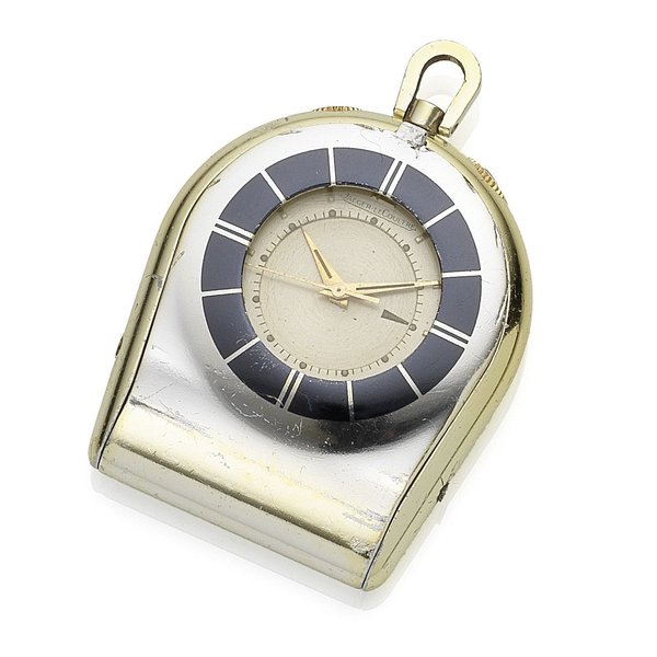 Jaeger-LeCoultre. A stainless steel manual wind travel time piece Case No.799872, Movement No.1414604, Circa 1960