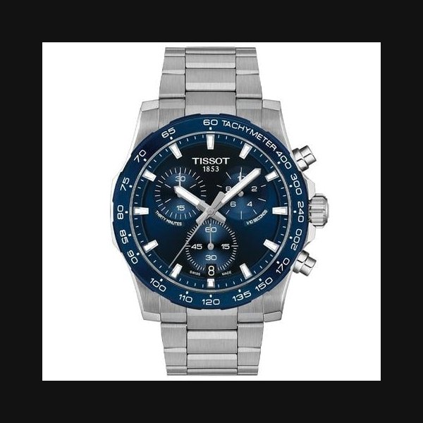TissotSupersport Chrono Blue Dial 42mm Men's Watch T1254171104100