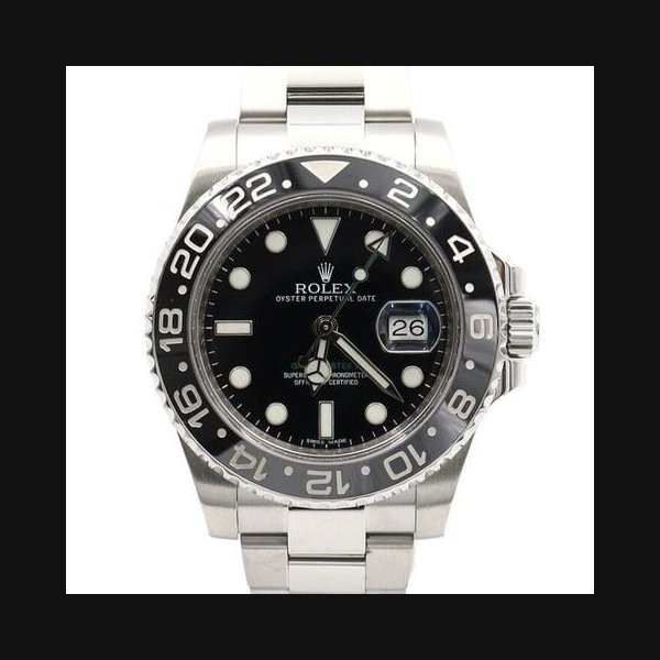 Rolex116710 GMT MASTER2 Black 40mm Steel Men's Watch AA48470 [U]