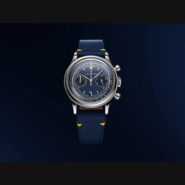 Furlan Marri Reference 1121-A "Solidarity Blue" Piece Unique #WatchFamforUkraine · Reference 1121-A