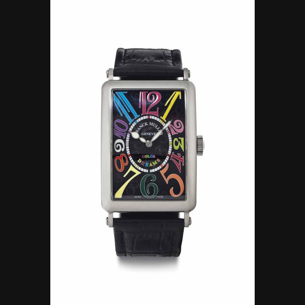 Franck Muller. An 18k White Gold Automatic Wristwatch SIGNED FRANCK MULLER, GENÈVE, COLOR DREAMS MODEL, NO. 235, REF. 1200 SC, CIRCA 2000