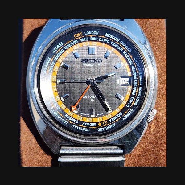 Seiko World TimeFebruary 1971 Seiko World time GMT 6117-6409 Ref. 6117-6400