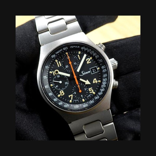 Sinn Sinn 144ti UTC 41 mm TITAN Automatik Chronograph GMT TRITIUM vintage BOX