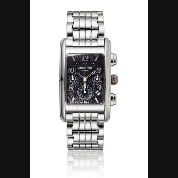 AUDEMARS PIGUET, WHITE GOLD EDWARD PIGUET CHRONOGRAPH WRISTWATCH WITH WHITE GOLD BRACELET, REF. 26045BC.OO.1209BC.01 MOVEMENT NO. 619'165, CASE NO. F39161
