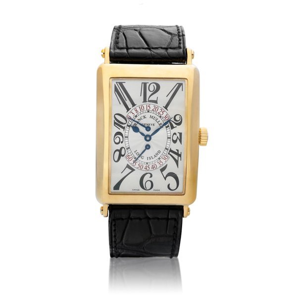Franck Muller Long Island, Reference 1100 DS R | A yellow gold wristwatch with bi-retrograde seconds, Circa 2005 | Long Island 型號1100 DS R | 黃金腕錶，備雙逆跳秒，約2005年製 · 1100
