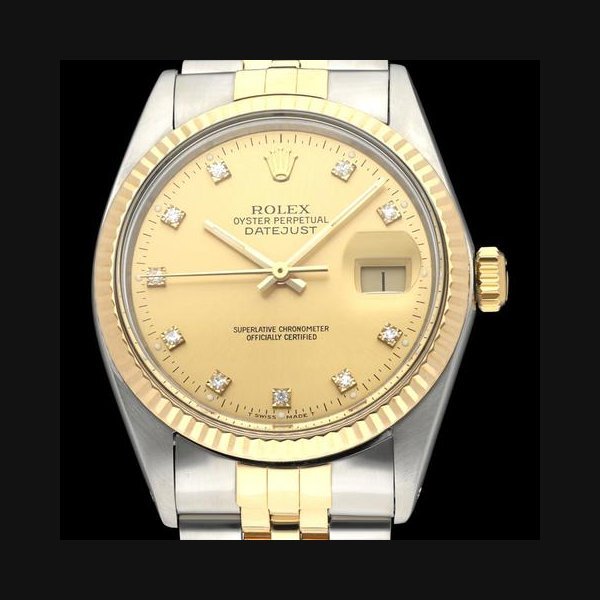 Rolex Rolex Datejust16013G / Gold Dial / BOX & PAPERS / Gold Steel / Two-Tone / Jubilee / 36mm / 1987