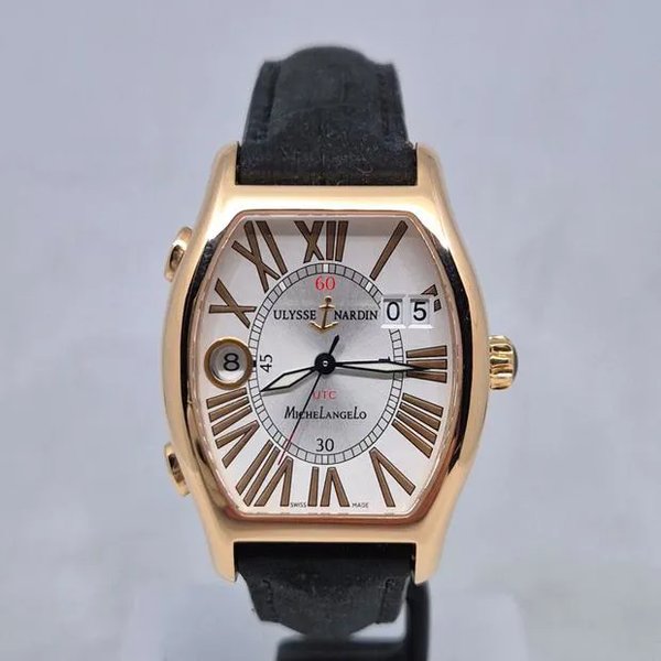 Ulysse Nardin Michelangelo
Utc Dual Time 226-68 18k Mens Watch Full set Ref. 226-68 UTC)