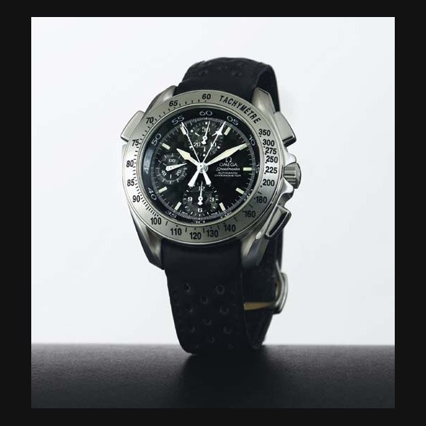 Omega OMEGA. A STAINLESS STEEL AUTOMATIC SPLIT SECONDS CHRONOGRAPH WRISTWATCH SIGNED OMEGA, "SPEEDMASTER", CIRCA 2000
