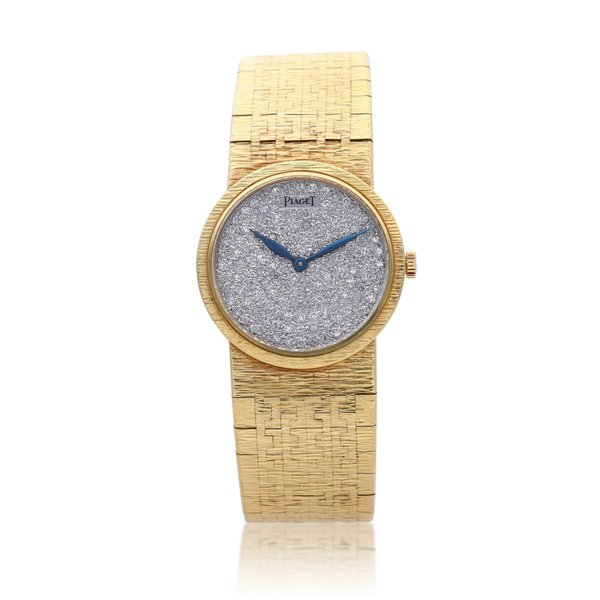 Piaget Reference 924 A 6, A yellow gold and diamond-set bracelet watch, Circa 1970