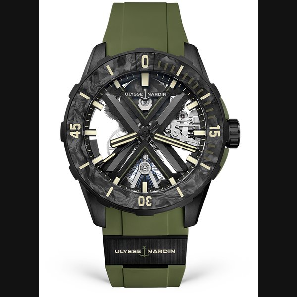 Ulysse Nardin Diver X Skeleton OPS 44 mm Silver Dial Titanium Rubber Strap 3723-170-2C/3A