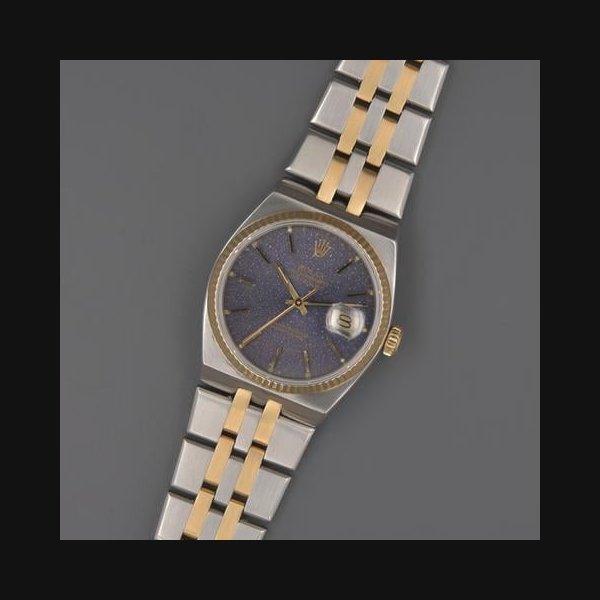 Rolex Rolex Datejust Oysterquartz1985 Rare Blue Patina Dial Confetti