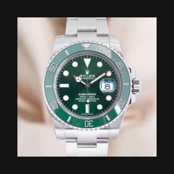 Rolex Rolex Submariner Date"Hulk" Automatik Herrenuhr 116610LV Original Papiere + Box