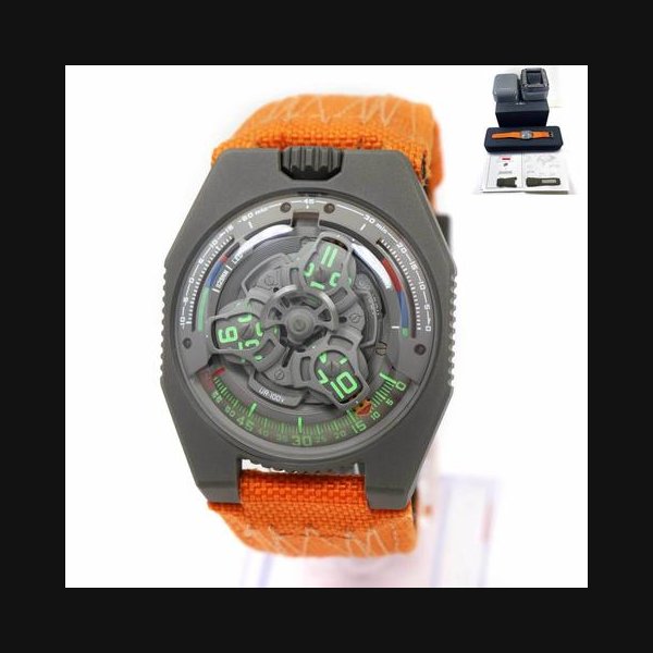 Urwerk UR-202Unworn Urwerk Ur-100V P.02 41MM Grey Dial Gunmetal Finish Limited Edition Box PapersUr-100V