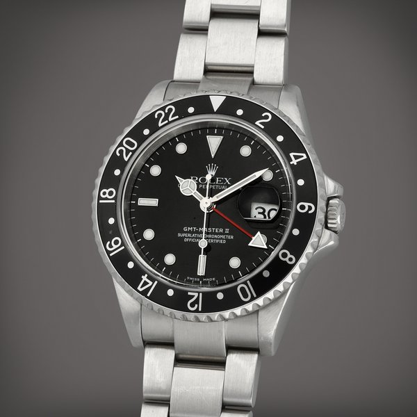 Rolex GMT-Master II, Reference 16710 | A stainless steel automatic dual time zone wristwatch with date and bracelet | Circa 2006