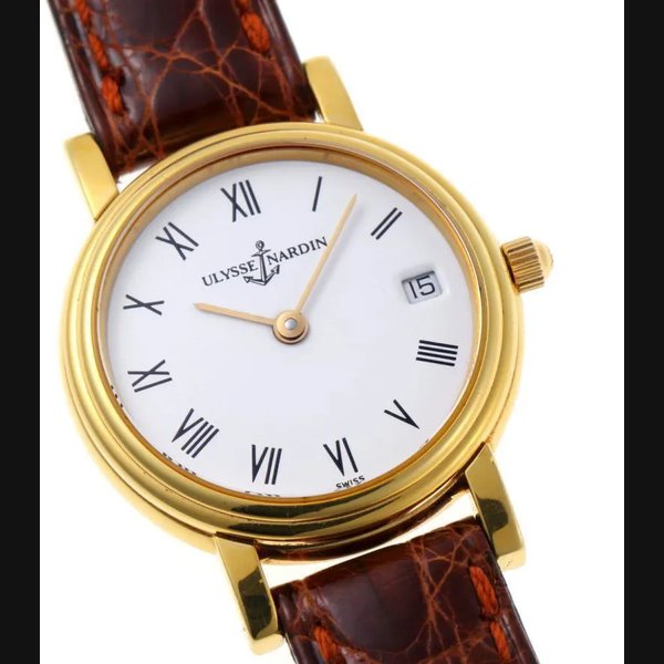 ULYSSE NARDIN San Marco 181-22-2899 Automatic White Dial Yellow Gold Women's
