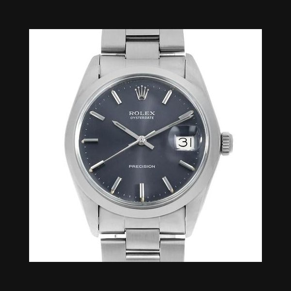 Rolex Rolex Oysterdate PrecisionOyster Date Precision 6694 Blue gray bar 34Number antique mens