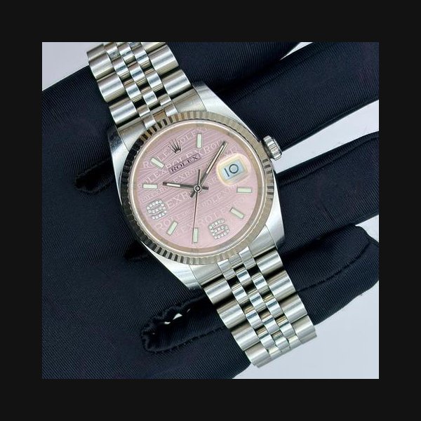 Rolex Rolex Datejust36 Datejust Pink Wave Dial | Excellent | Full Set | 116234