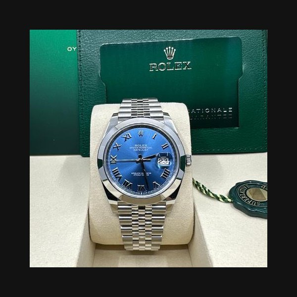 Rolex Rolex Datejust41 2026 Blue Roman Azurro NEW/UNWORN Jubilee Bracelet