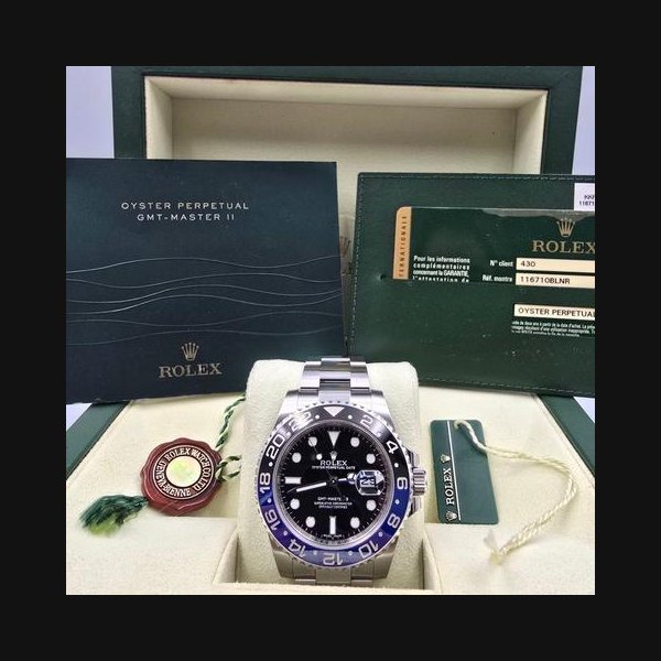 Rolex Rolex GMT-Master II"Batman" FULL SET GMT Master II 116710BLNR Steel Ceramic Batman 40mm