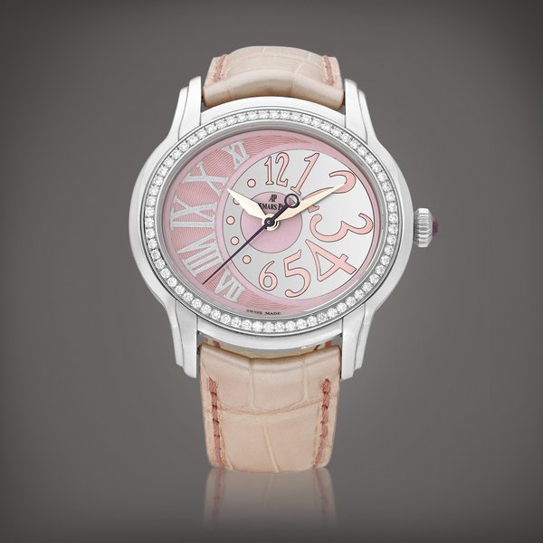 Audemars Piguet Millenary, Reference 77301ST.ZZ.D602CR.01 | A stainless steel and diamond-set wristwatch, Circa 2005 | 愛彼  千禧系列 型號77301ST.ZZ.D602CR.01 | 精鋼鑲鑽石腕錶，約2005年製 · 77301ST.ZZ.D602CR.01