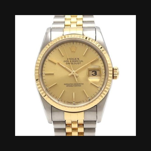 Rolex Datejust[Unserviced - Value Price] Rolex Datejust 16233 SSxYG Mechanical Automatic X-serial number