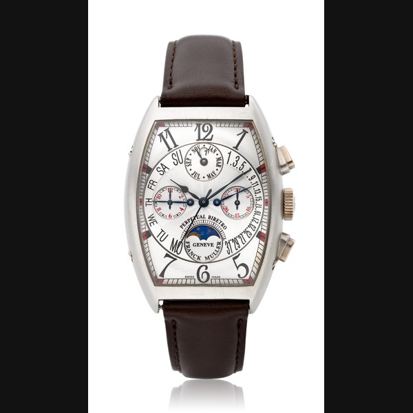 FRANCK MULLER, PLATINUM PERPETUAL CALENDAR CHRONOGRAPH BIRETRO, REF. 6850 CC QPB