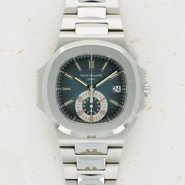 Patek Philippe Patek Philippe Nautilus Chronograph Blue Dial 5980/1A