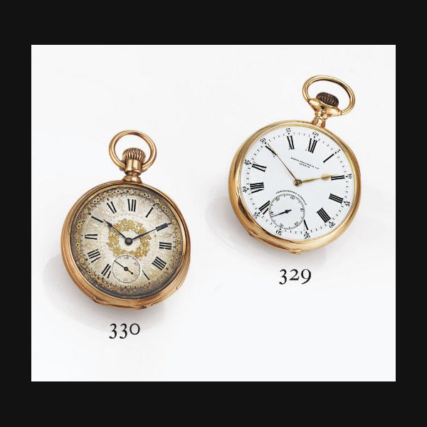 PATEK PHILLIPPE. AN 18K PINK GOLD OPENFACE KEYLESS LEVER POCKET WATCH SIGNED PATEK PHILIPPE & CIE., GENEVE, CHRONOMETRO GONDOLO, MOVEMENT NO. 153898, CASE NO. 258436, RETAILED BY GONDOLO & LABOURIAU, CIRCA 1910