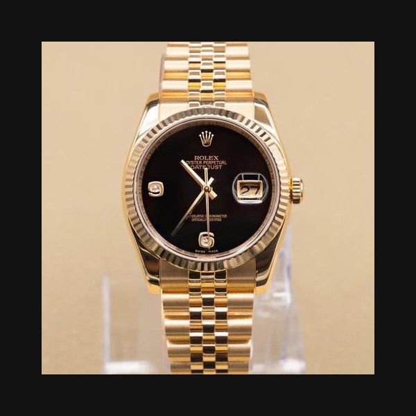 Rolex Rolex Datejust36 2014 Black Onyx Dial on Jubilee 116238