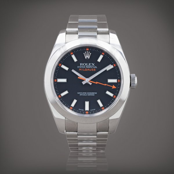 Rolex Milgauss, reference 116400    Montre bracelet en acier |  Stainless steel wristwatch with bracelet    Vers 2008 |  Circa 2008