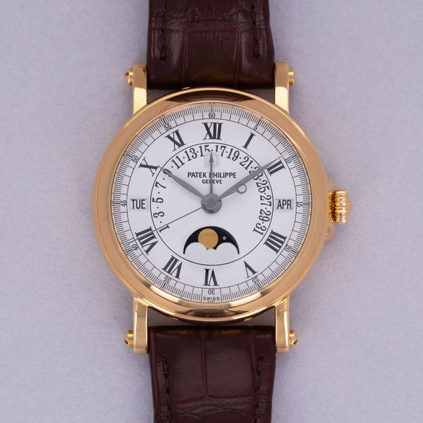 Patek Philippe Patek Philippe Officer Case Retrograde Perpetual Calendar 5059J-001 18k YG