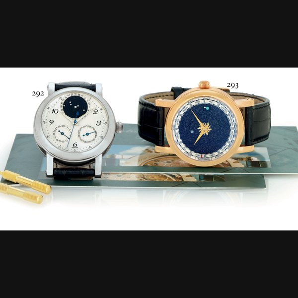 Christiaan Van Der Klaauw CHRISTIAAN VAN DER KLAAUW. A FINE 18K WHITE GOLD AUTOMATIC ASTRONOMICAL WRISTWATCH WITH CALENDAR AND CENTER SECONDS SIGNED CHRISTIAAN VAN DER KLAAUW, JOURNE, NO. 04, 750/000, CIRCA 2001, Price & Market Data